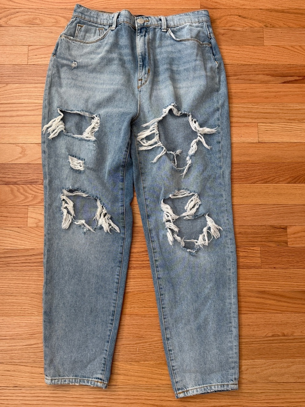BDG Light Blue Distressed Boyfriend Jeans